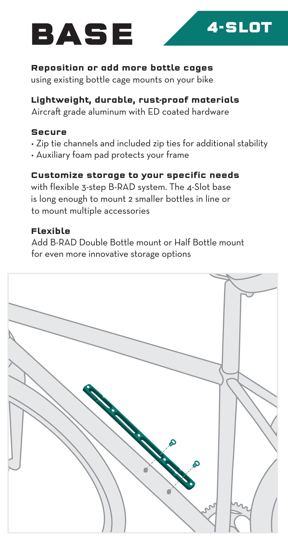 Wolf Tooth B - RAD Mounting Bases Aluminum