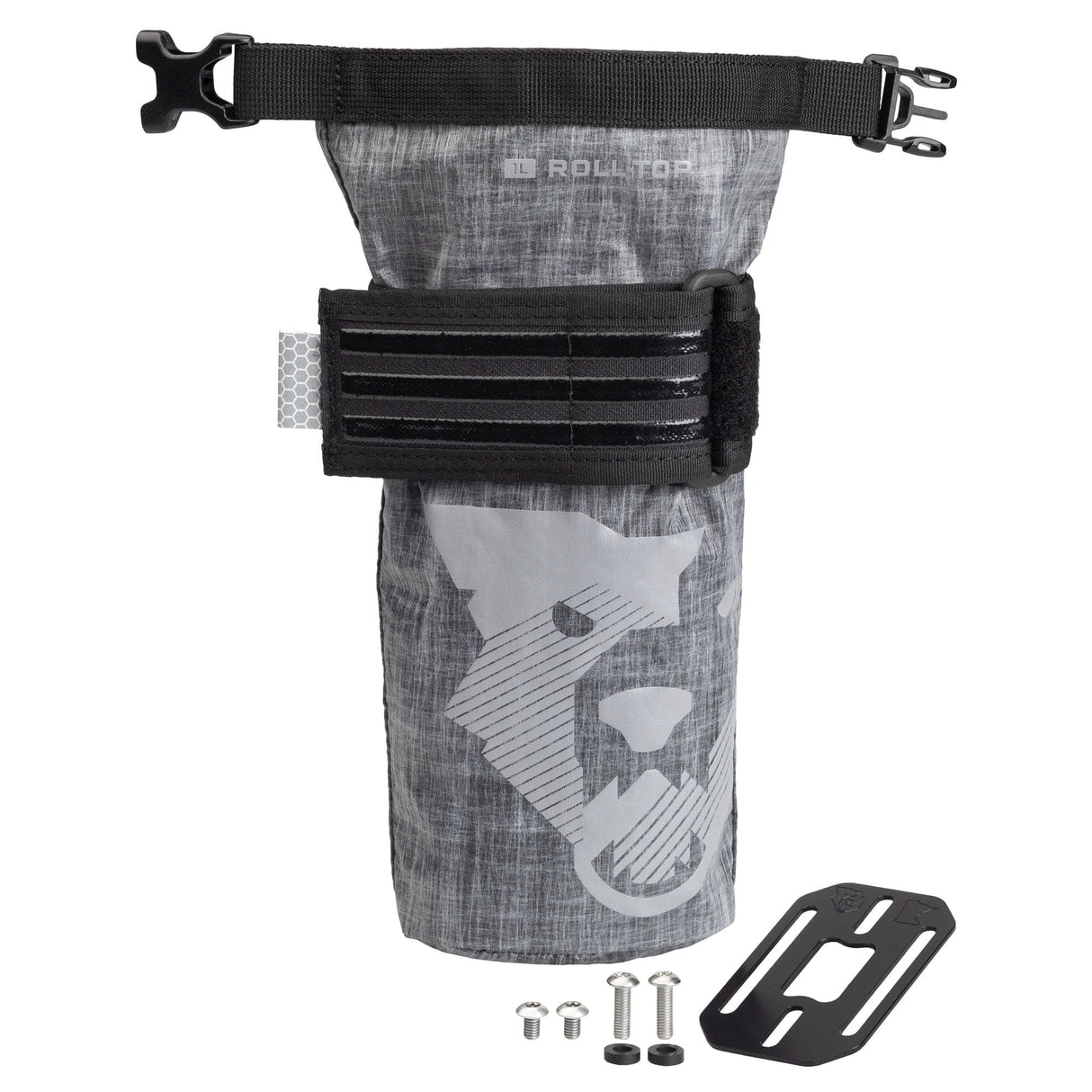 Wolf Tooth B - RAD TekLite Roll - Top Bag 1L Gray