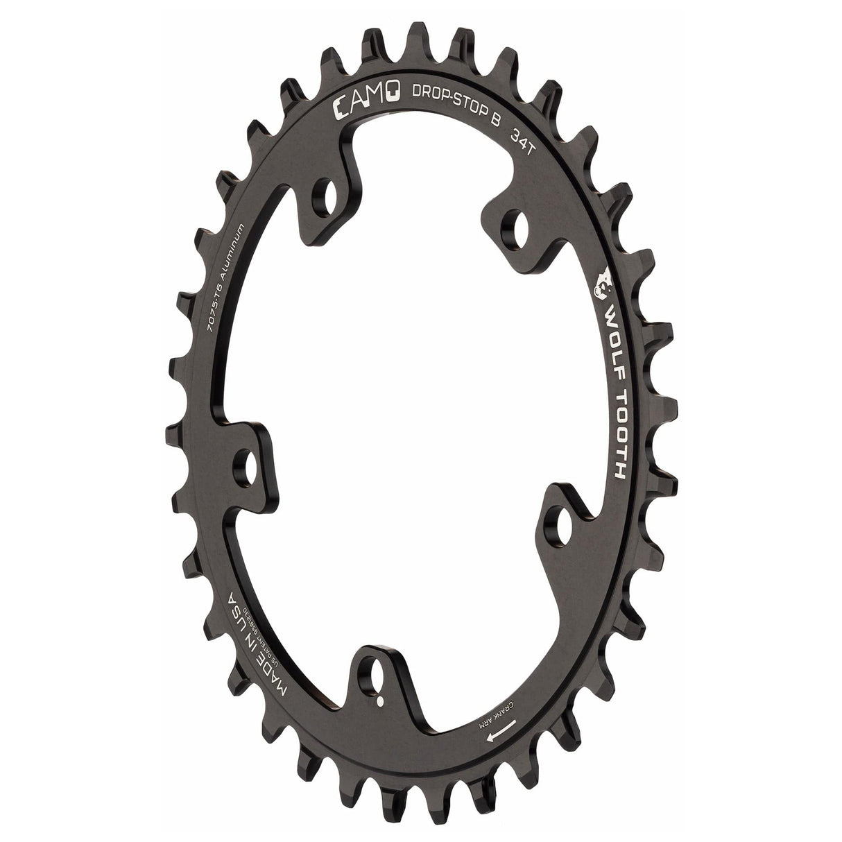 Wolf Tooth CAMO Aluminum Round Chainring Drop - Stop B