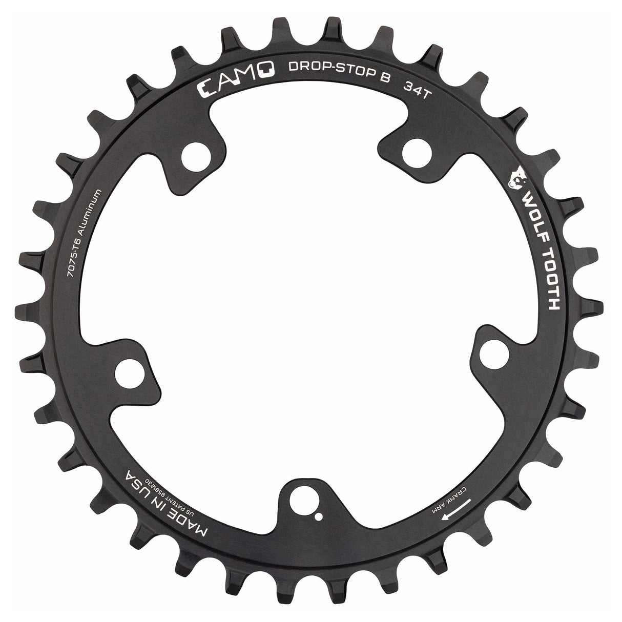 Wolf Tooth CAMO Aluminum Round Chainring Drop - Stop B