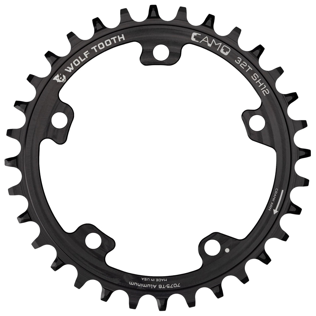 Wolf Tooth CAMO Aluminum Round Chainring Drop - Stop ST