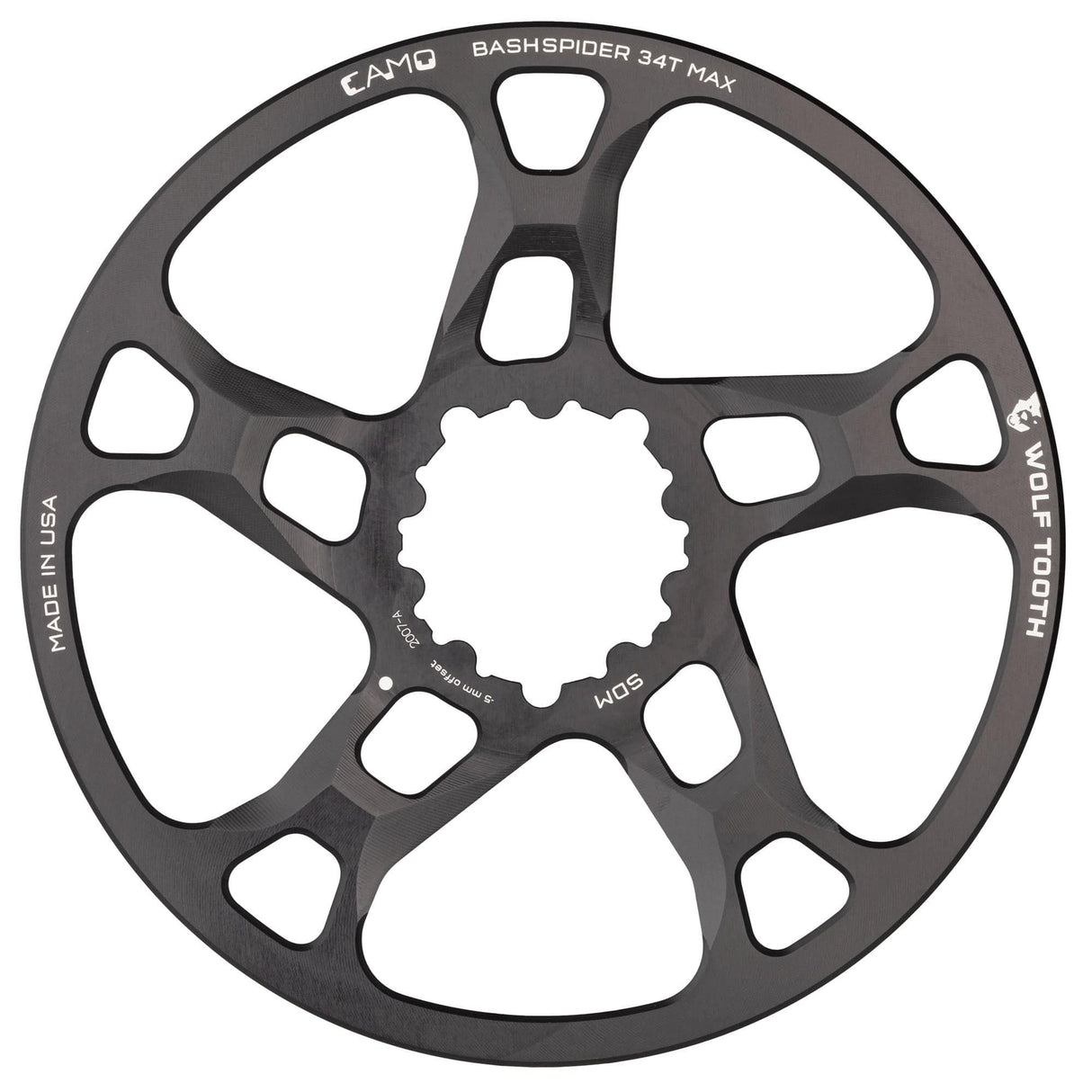 Wolf Tooth CAMO BashSpider for SRAM 3 - Bolt Cranks 3mm Offset