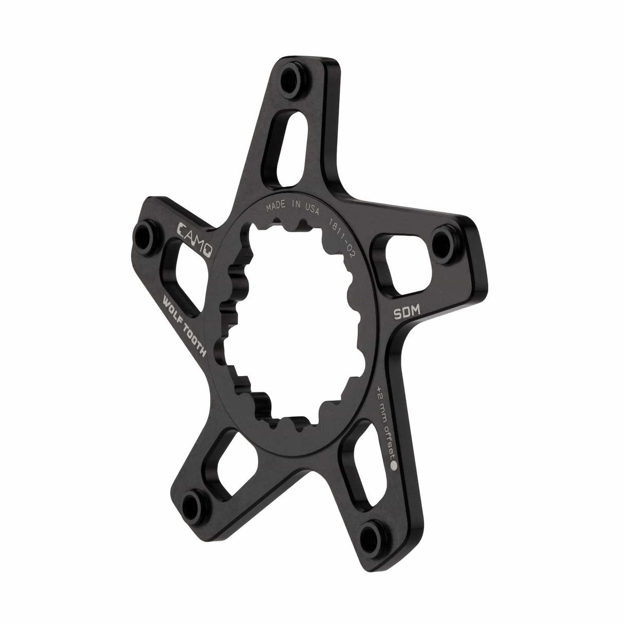 Wolf Tooth CAMO Direct Mount Spider For SRAM 3 - Bolt Cranks M8 Standard (49mm chainline / 6mm offset)