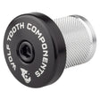 Wolf Tooth Compression Plug with Integrated Spacer Stem Cap Black