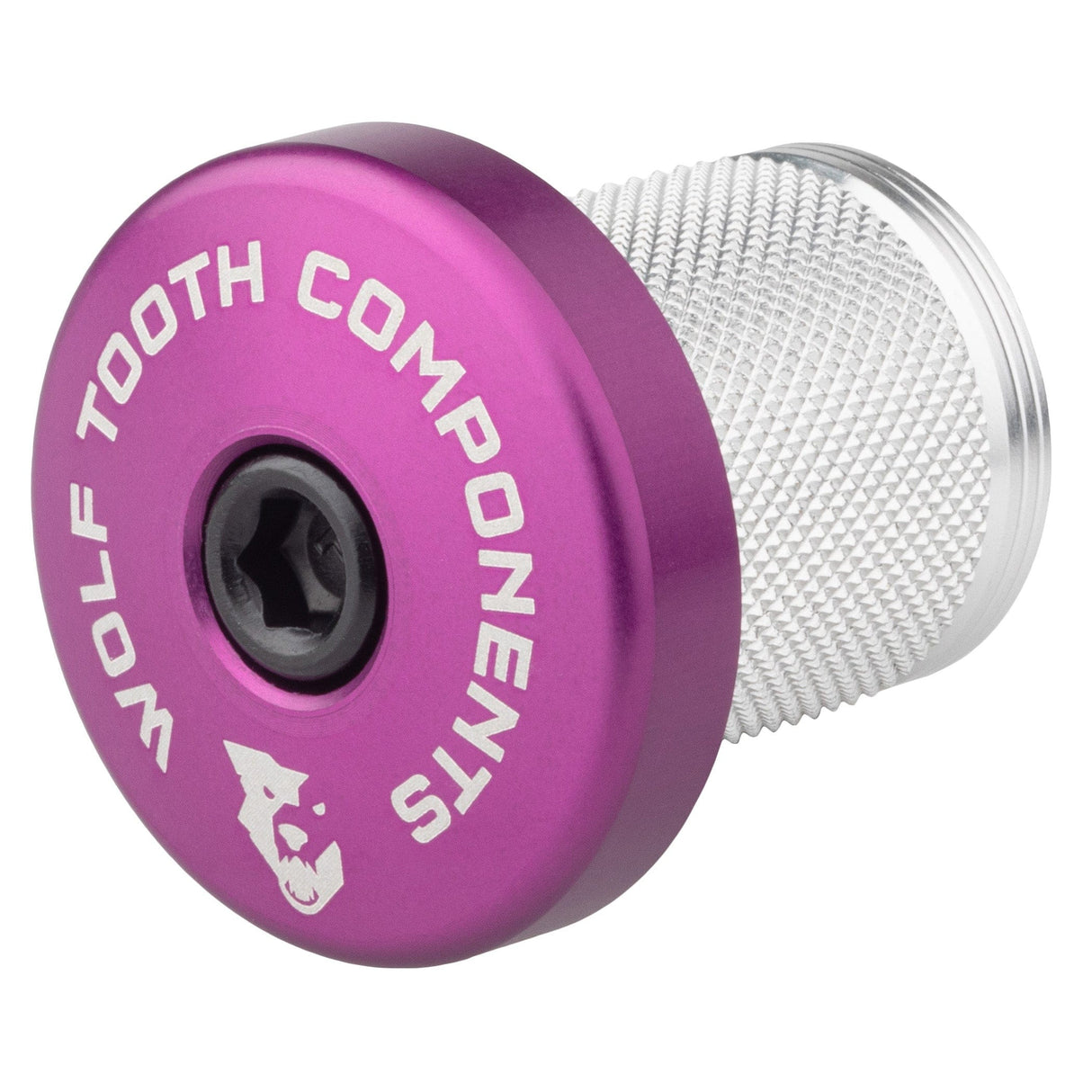 Wolf Tooth Compression Plug with Integrated Spacer Stem Cap Classic Purple