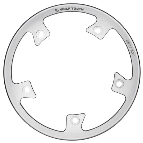 Wolf Tooth Direct Mount Bashring for Stainless Steel Chainrings Silver