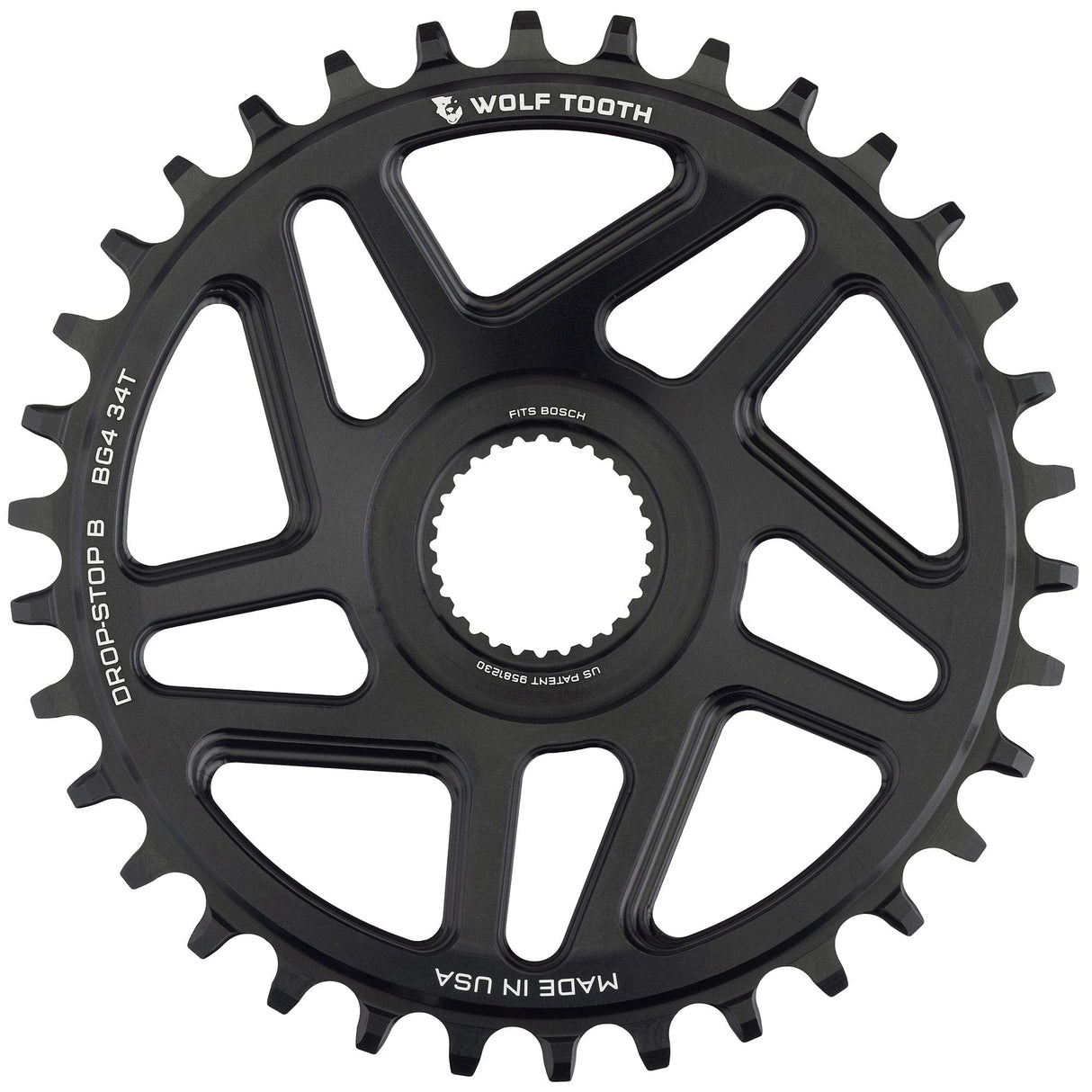 Wolf Tooth Direct Mount Chainrings for Bosch E - Bike Motor Drop - Stop B