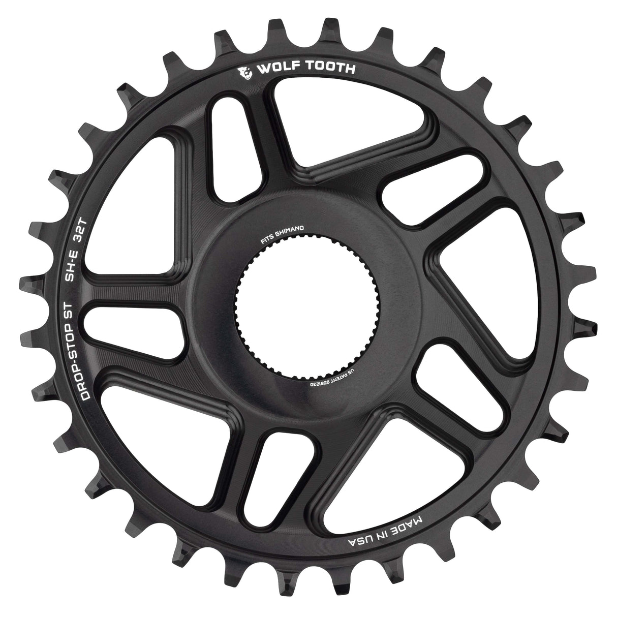 Wolf Tooth Direct Mount Chainrings for Shimano E - Bike Motor Drop - Stop ST