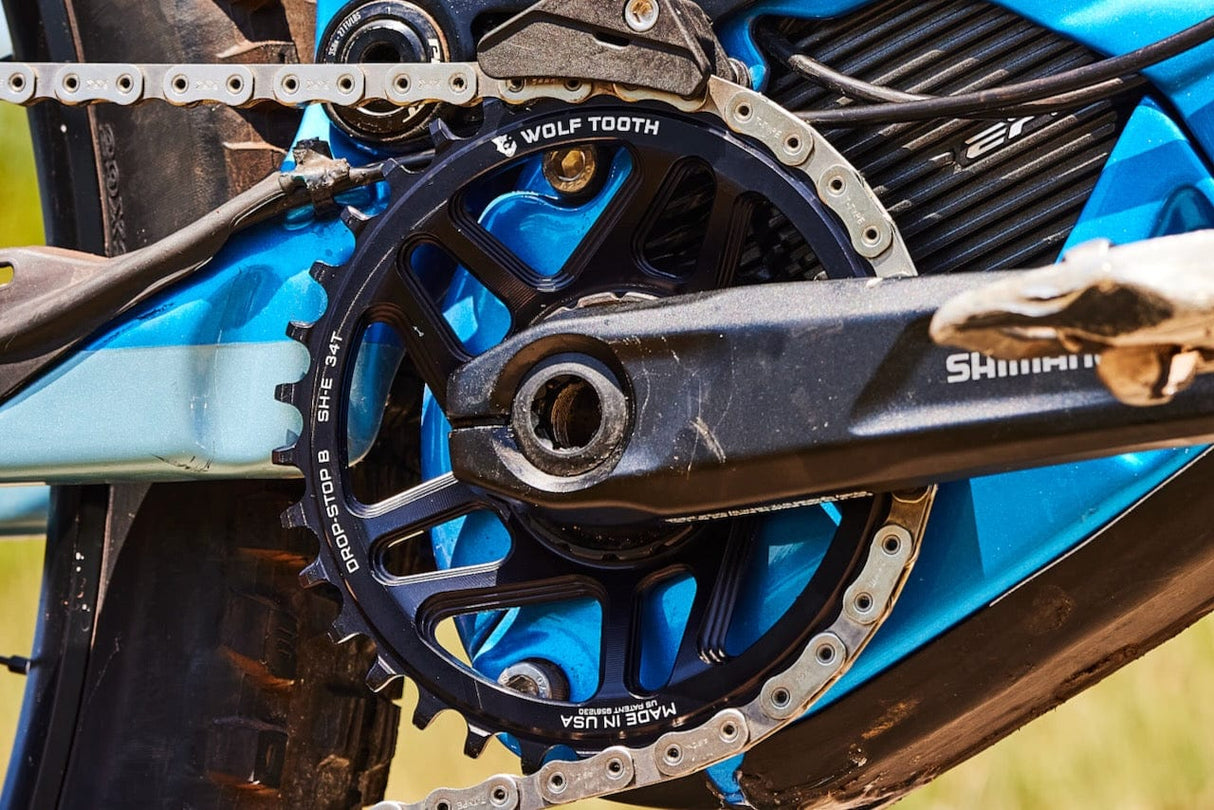 Wolf Tooth Direct Mount Chainrings for Shimano E - Bike Motor Drop - Stop ST