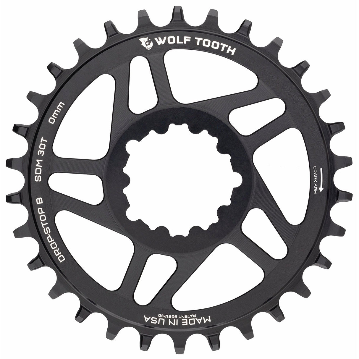 Wolf Tooth Direct Mount Chainrings for SRAM 3 - bolt Cranks Drop - Stop B