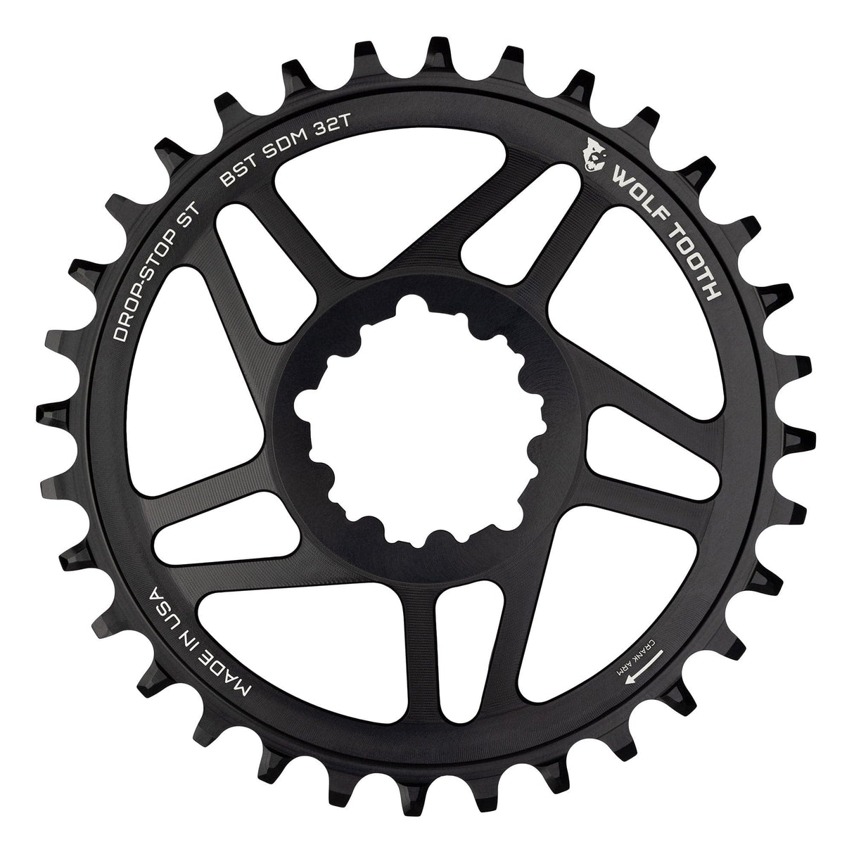 Wolf Tooth Direct Mount Chainrings for SRAM 3 - bolt Cranks Drop - Stop ST