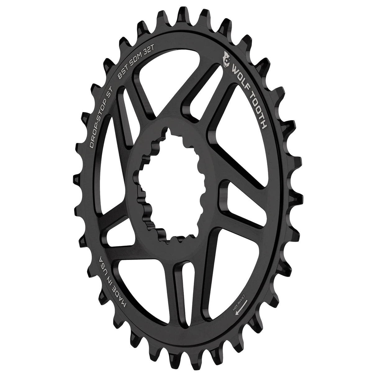 Wolf Tooth Direct Mount Chainrings for SRAM 3 - bolt Cranks Drop - Stop ST
