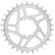 Wolf Tooth Direct Mount Chainrings for SRAM 3 - bolt Cranks - Raw Silver Drop - Stop B (3mm Offset)