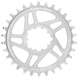Wolf Tooth Direct Mount Chainrings for SRAM 3 - bolt Cranks - Raw Silver Drop - Stop B (3mm Offset)