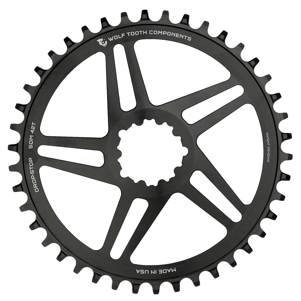 Wolf Tooth Direct Mount Chainrings for SRAM 3 - Bolt Gravel/Road Cranks Drop - Stop B