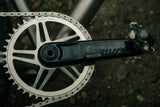 Wolf Tooth Direct Mount Chainrings for SRAM 8 - Bolt Gravel / Road Cranks - Raw Silver Drop - Stop B