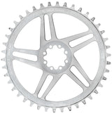 Wolf Tooth Direct Mount Chainrings for SRAM 8 - Bolt Gravel / Road Cranks - Raw Silver Drop - Stop B