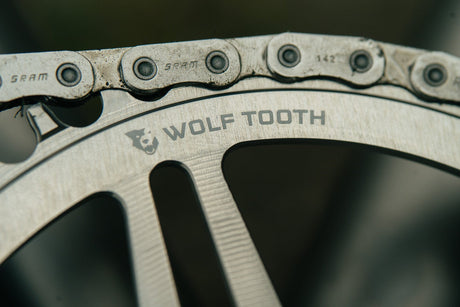 Wolf Tooth Direct Mount Chainrings for SRAM 8 - Bolt Gravel / Road Cranks - Raw Silver Drop - Stop B