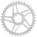 Wolf Tooth Direct Mount Chainrings for SRAM 8 - Bolt Gravel / Road Cranks - Raw Silver Drop - Stop B