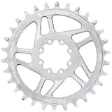 Wolf Tooth Direct Mount Chainrings for SRAM 8 - Bolt Mountain Cranks - Raw Silver Drop - Stop B (3mm Offset)