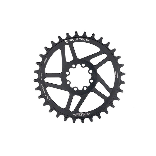 Wolf Tooth Drop - Stop B Chainring SRAM Direct Mount 8 - Bolt 3mm Offset