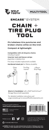 Wolf Tooth EnCase System Chain + Tire Plug Multi - Tool