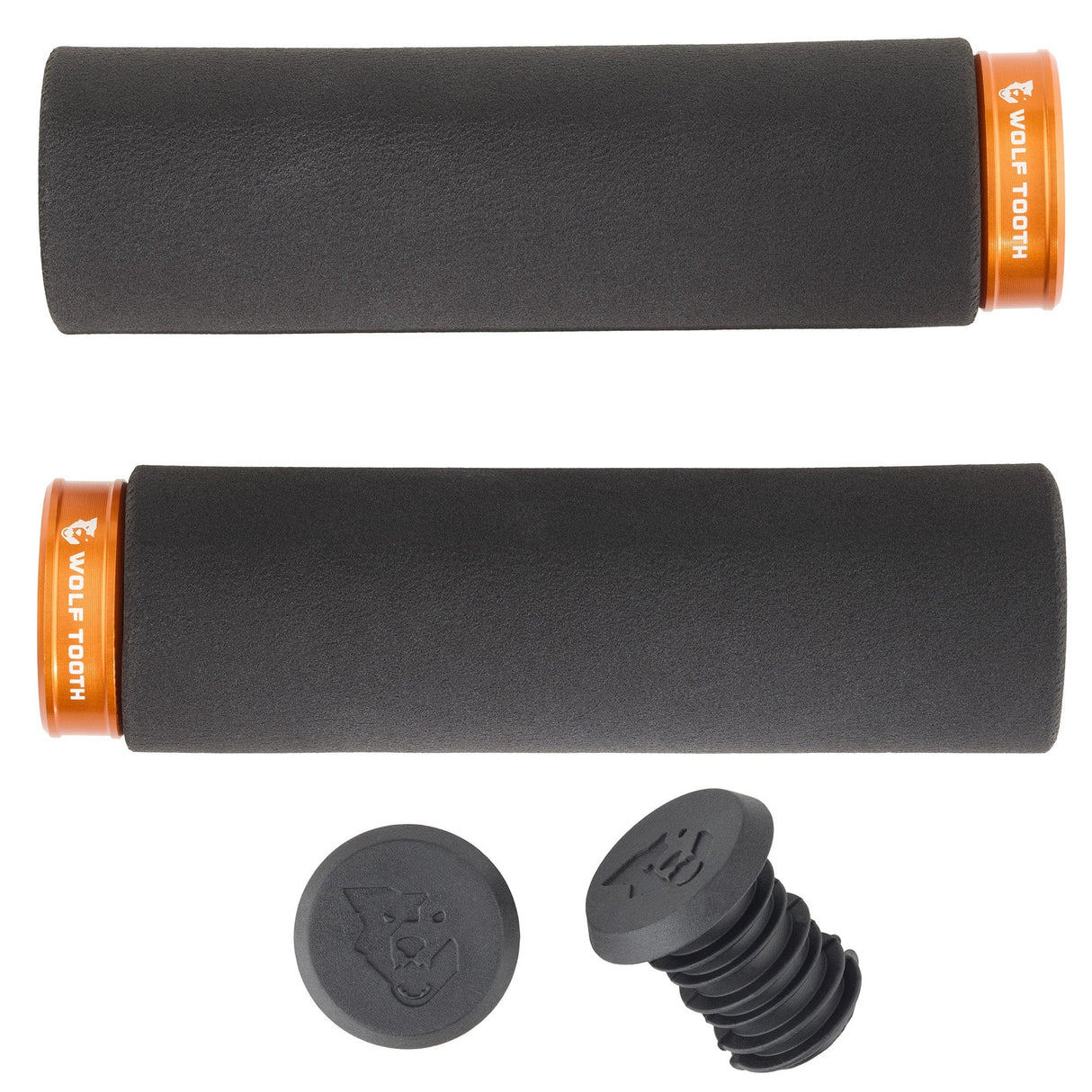 Wolf Tooth Fat Paw Lock - On Grips Orange