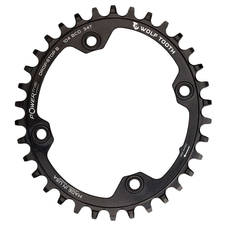 Wolf Tooth Oval 104 BCD Chainrings Black