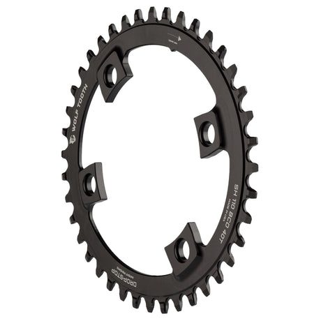 Wolf Tooth Oval 110 BCD Asymmetric 4 - Bolt Chainrings for Shimano Cranks Drop - Stop B