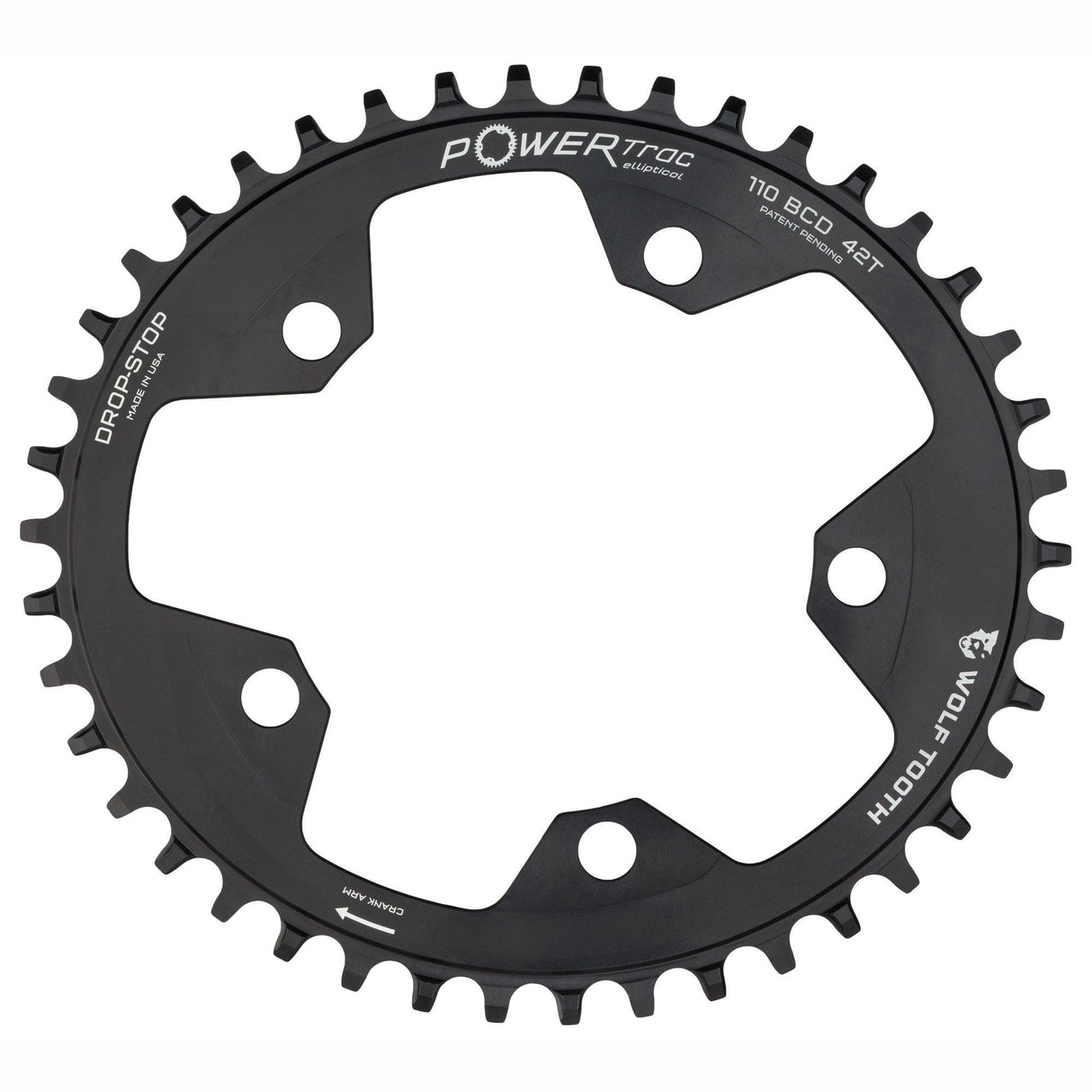 Wolf Tooth Oval 110 BCD Gravel / CX / Road Chainrings Drop - Stop B