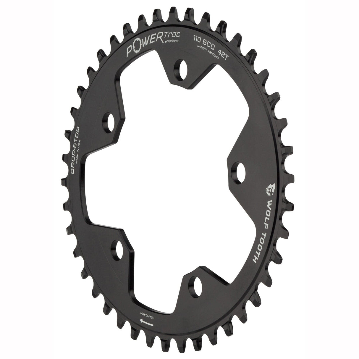 Wolf Tooth Oval 110 BCD Gravel / CX / Road Chainrings Drop - Stop B