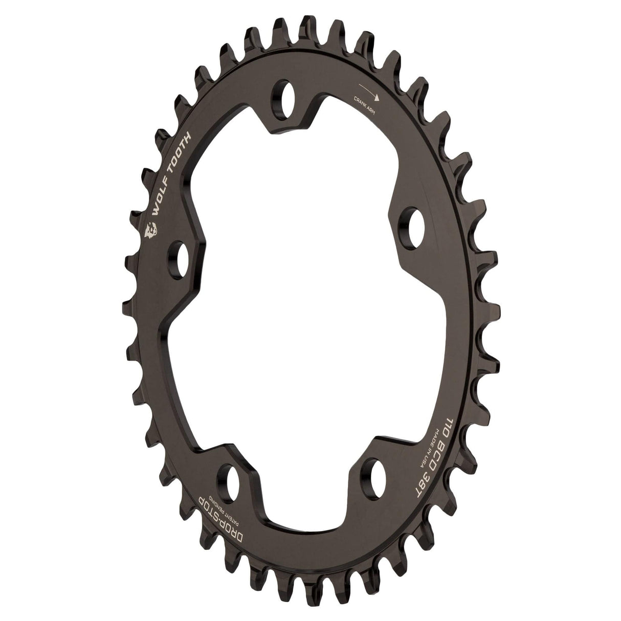Wolf Tooth Oval 110 BCD Gravel / CX / Road Chainrings Drop - Stop B