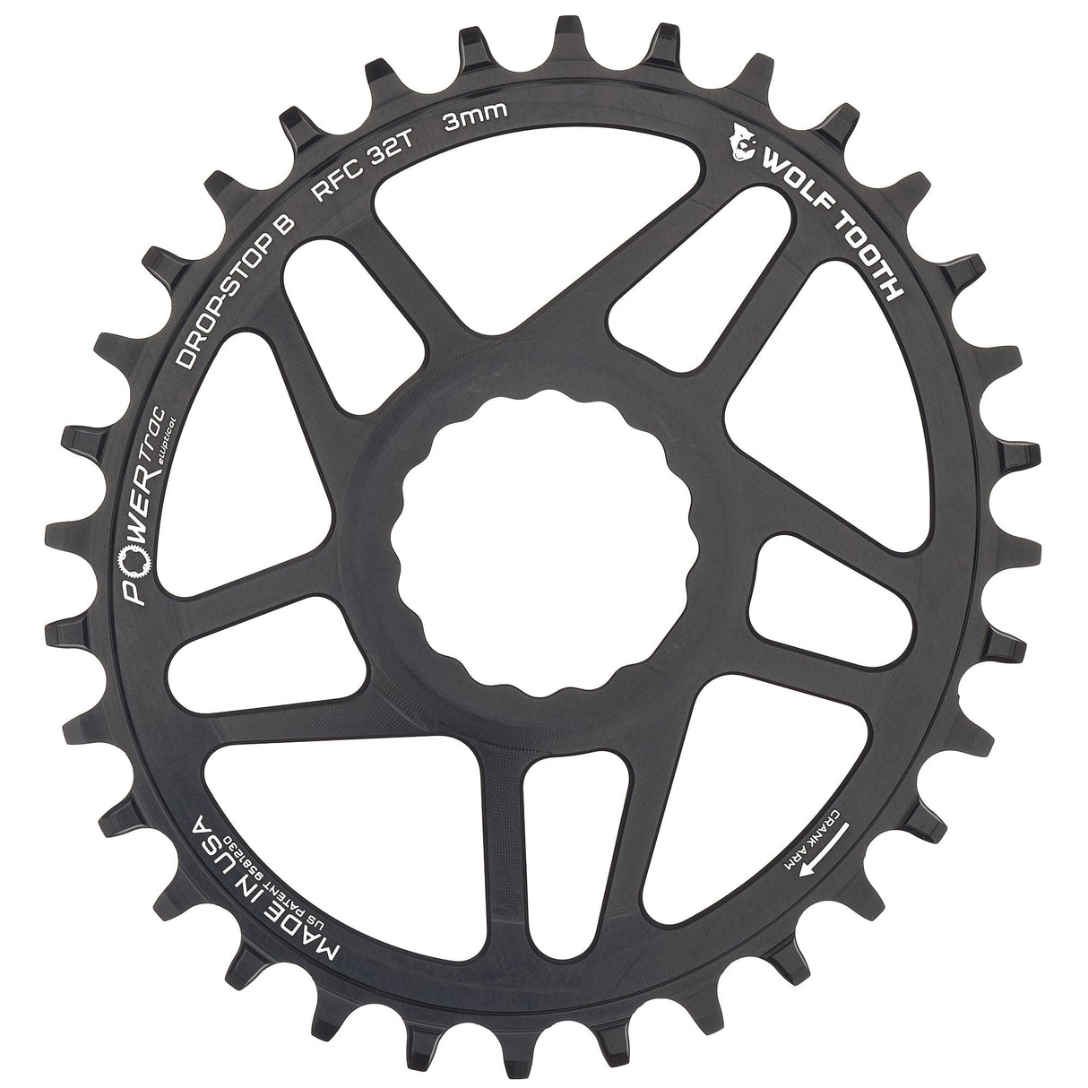 Wolf Tooth Oval Direct Mount Chainrings for Race Face Cinch Drop - Stop ST