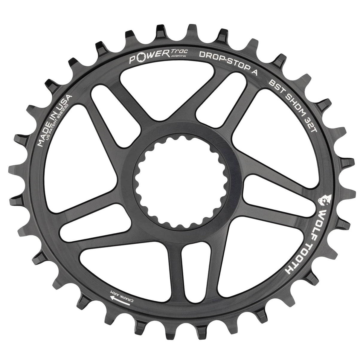 Wolf Tooth Oval Direct Mount Chainrings for Shimano Cranks Drop - Stop ST