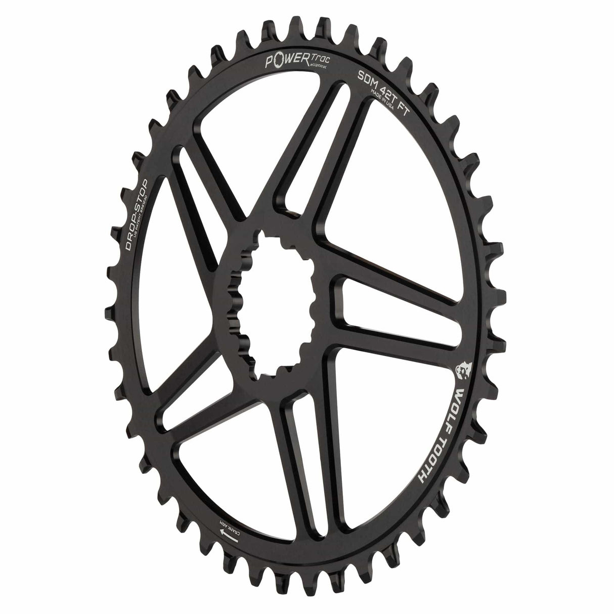 Wolf Tooth Oval Direct Mount Chainrings for SRAM 3 - Bolt Gravel / Road Cranks Drop - Stop B