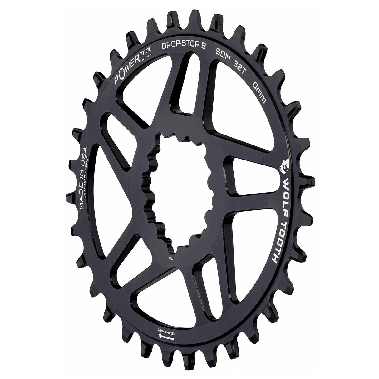 Wolf Tooth Oval Direct Mount Chainrings for SRAM 3 - Bolt Mountain Cranks Drop - Stop B