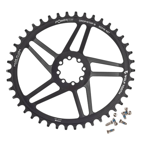 Wolf Tooth Oval Direct Mount Chainrings for SRAM 8 - Bolt Gravel / Road Cranks Drop - Stop B