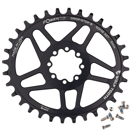 Wolf Tooth Oval Direct Mount Chainrings for SRAM 8 - Bolt Mountain Cranks Drop - Stop B