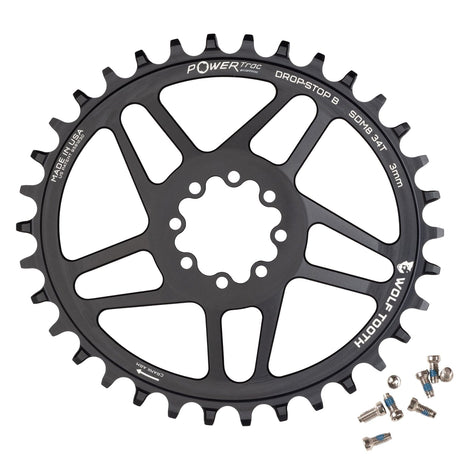 Wolf Tooth Oval Direct Mount Chainrings for SRAM 8 - Bolt Mountain Cranks Drop - Stop B