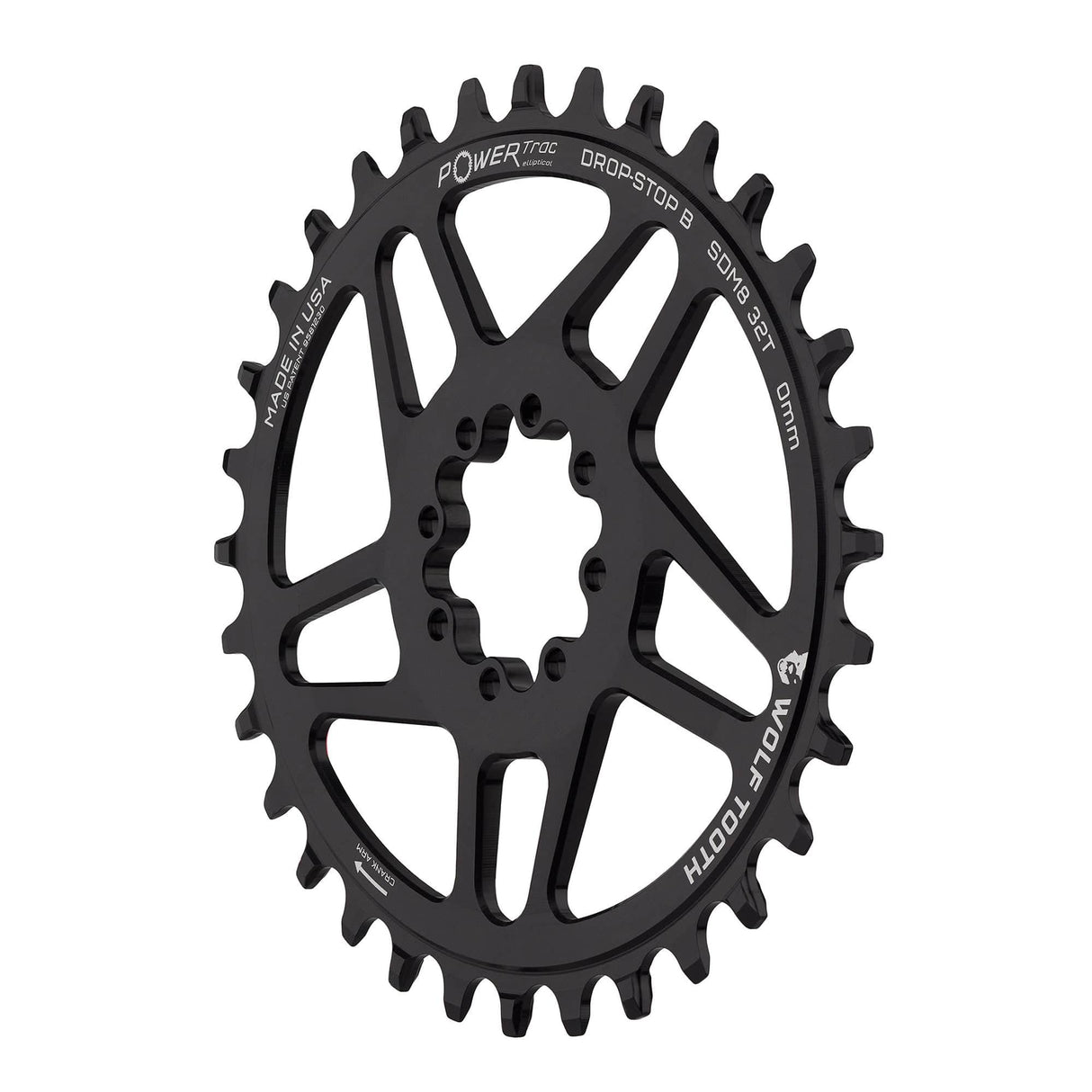 Wolf Tooth Oval Direct Mount Chainrings for SRAM 8 - Bolt Mountain Cranks Drop - Stop B