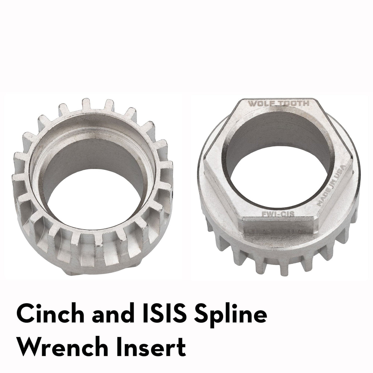 Wolf Tooth Pack Wrench Steel Hex Inserts Silver