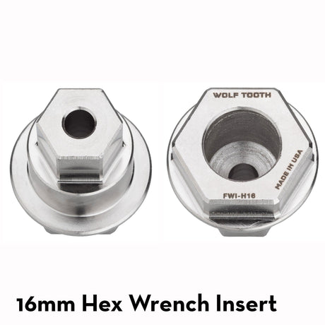 Wolf Tooth Pack Wrench Steel Hex Inserts Silver