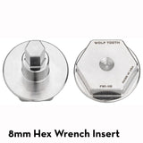 Wolf Tooth Pack Wrench Steel Hex Inserts Silver