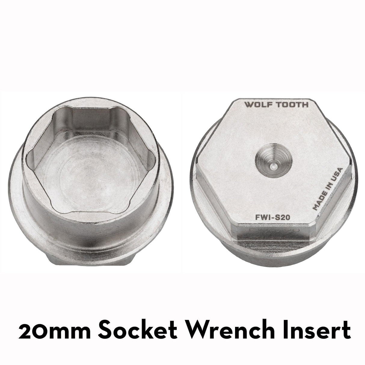 Wolf Tooth Pack Wrench Steel Hex Inserts Silver