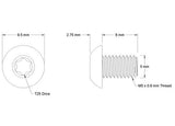 Wolf Tooth Replacement bolts for SRAM direct mount chainrings Set of 3 M5x8 Bolt Kit