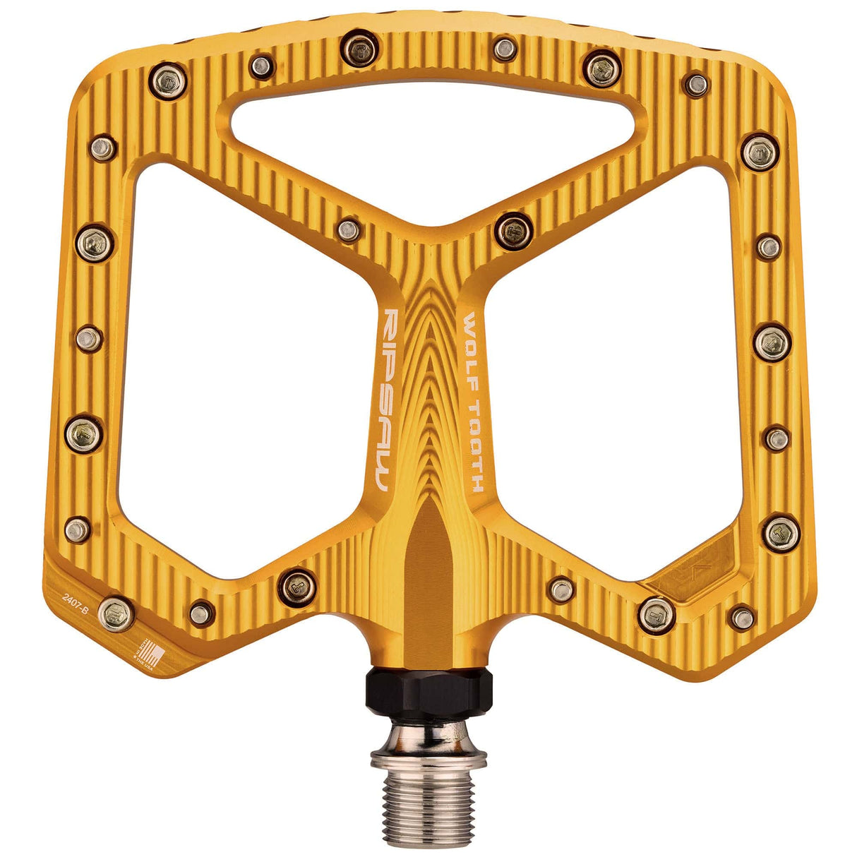Wolf Tooth Ripsaw Aluminum Pedals Gold
