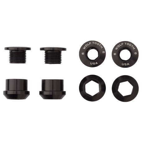 Wolf Tooth Set of 4 Chainring Bolts+Nuts for 1X Aluminum