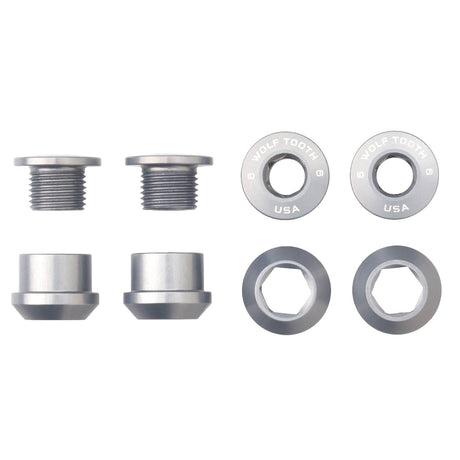 Wolf Tooth Set of 4 Chainring Bolts+Nuts for 1X Aluminum