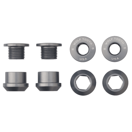 Wolf Tooth Set of 4 Chainring Bolts+Nuts for 1X Aluminum