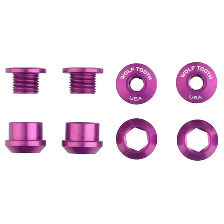 Wolf Tooth Set of 4 Chainring Bolts+Nuts for 1X Aluminum